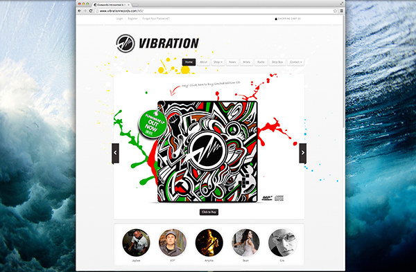 welcome to the brand new vibration records website